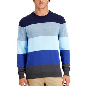 Club Room blue tone color block sweater Size S